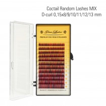 Coctail random eyelashes MIX D- Curl 0,15 x 8/9/10/11/12/13 mm