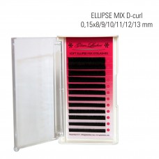 Mink ELLIPSE MIX D-Curl 0,15 x 8/9/10/11/12/13/14 mm