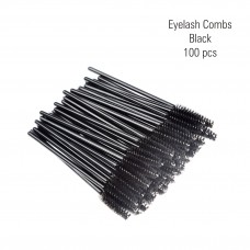 Eyelash combs black 100 pc