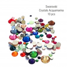 Swarovski Crystals (Acquamarina) 10 pc